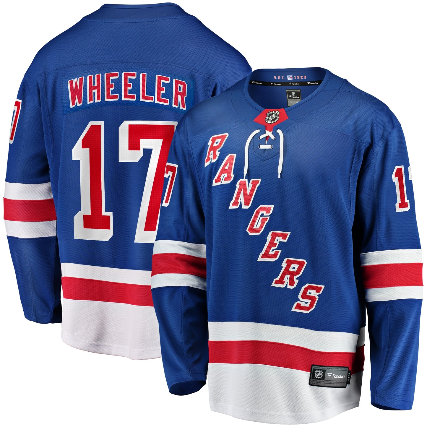 Blake Wheeler New York Rangers Fanatics Branded Home Breakaway Player Jersey - Blue